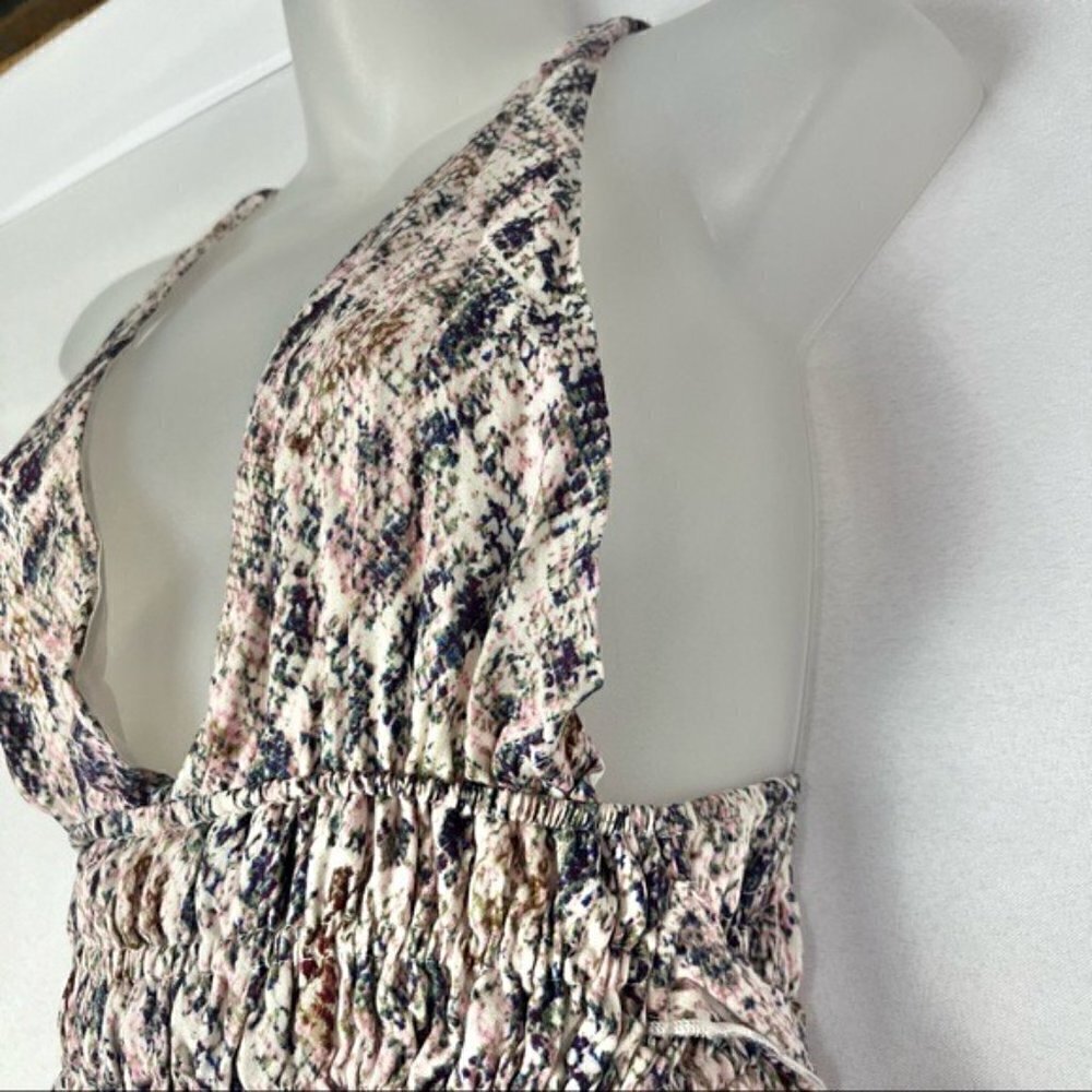 NEW Olivaceous Amy Blush Snake Print Maxi Dress S - Picture 10 of 15